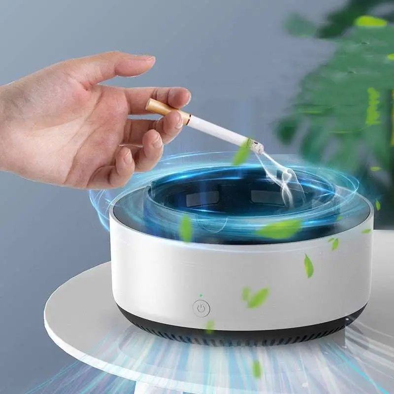 Mint Green Smoke Removal Air Purification Ashtray