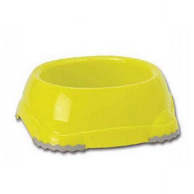 Moderna Smart Plastic Dog Bowl Large Capacity Yellow 2200 ml