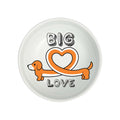 Natura Dog Love Ceramic Pet Bowl Durable Feeding Dish 400 ml