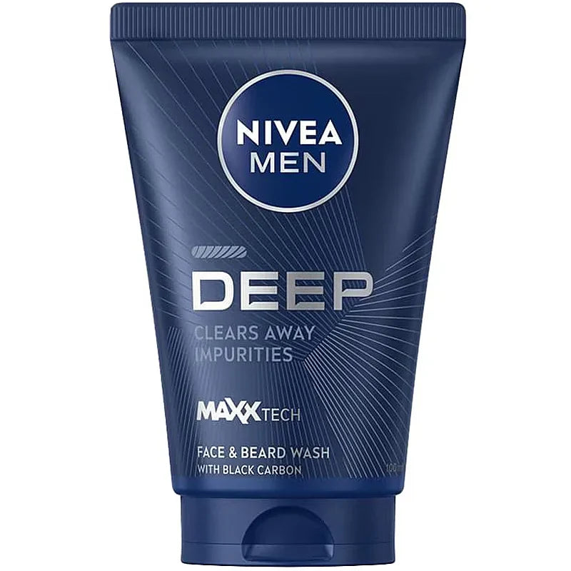 Nivea Men Deep Dimension Face & Beard Wash Gel 100 ml