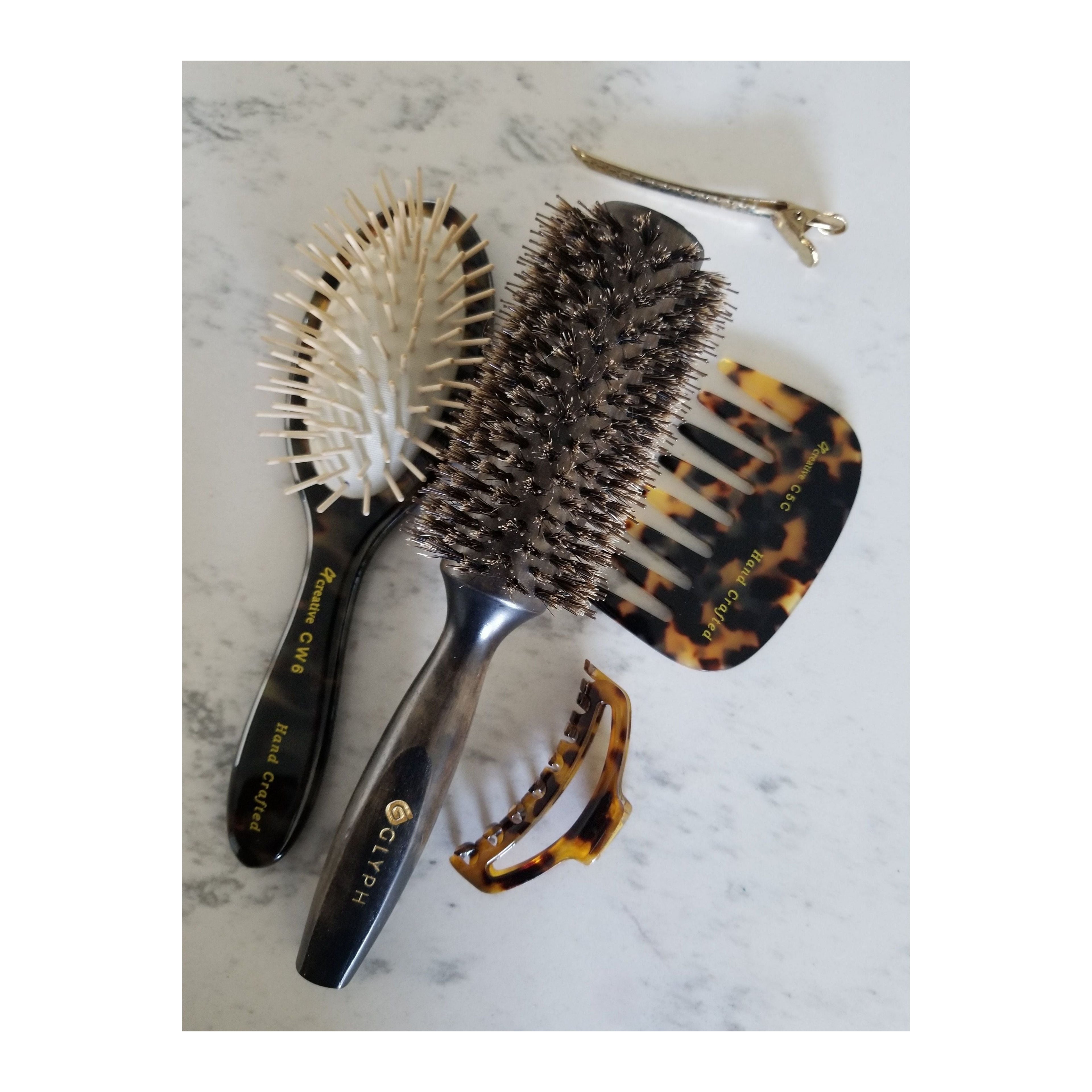 Hand Crafted Italian Made Paddle Hair Brush