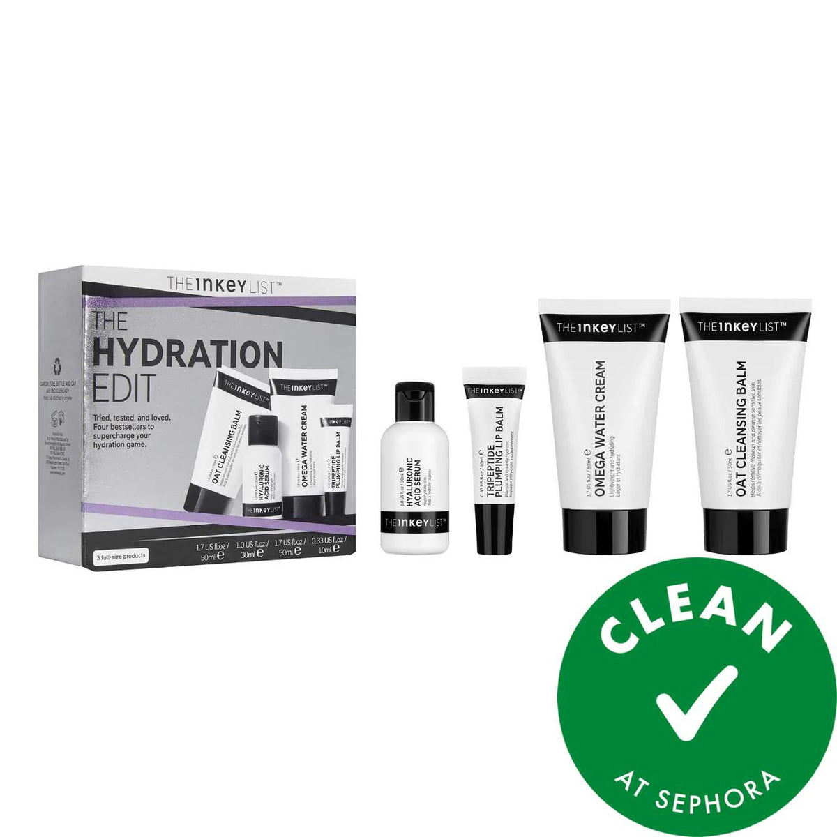 The Hydration Edit Holiday Skincare Set by The Hydration Edit - 4-Step Hydrating Routine for Dry, Dull Skin - Vegan, Cruelty-Free