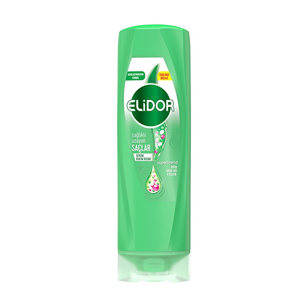Elidor Healthy Hair Growth Conditioner: Biotin, Argan Oil & Keratin, Strengthens Hair & Reduces Breakage (11.83 fl oz)