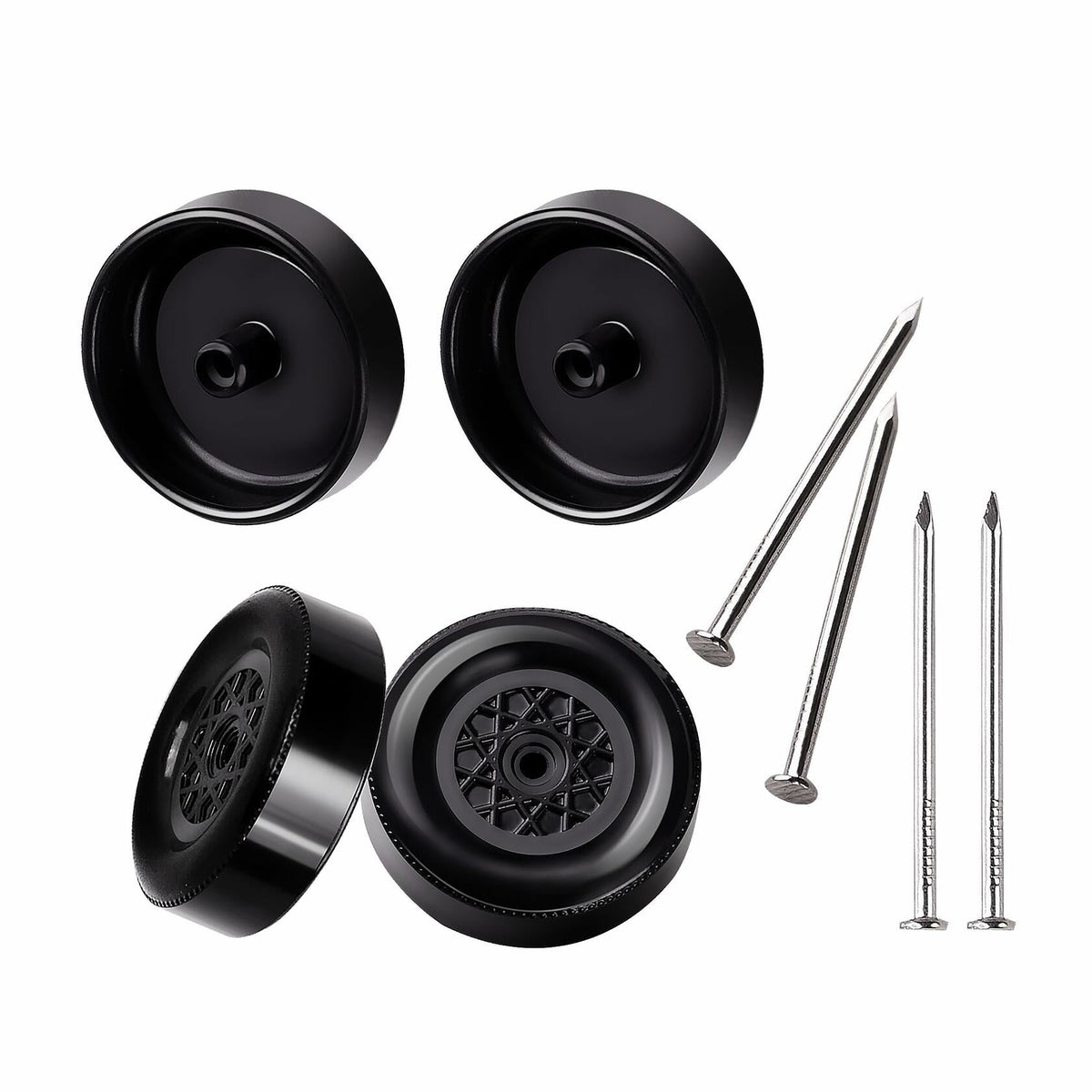 SeDeplacer Polished Axles & Prepped Wheels Kit 4Pcs Axles 4Pcs Wheels