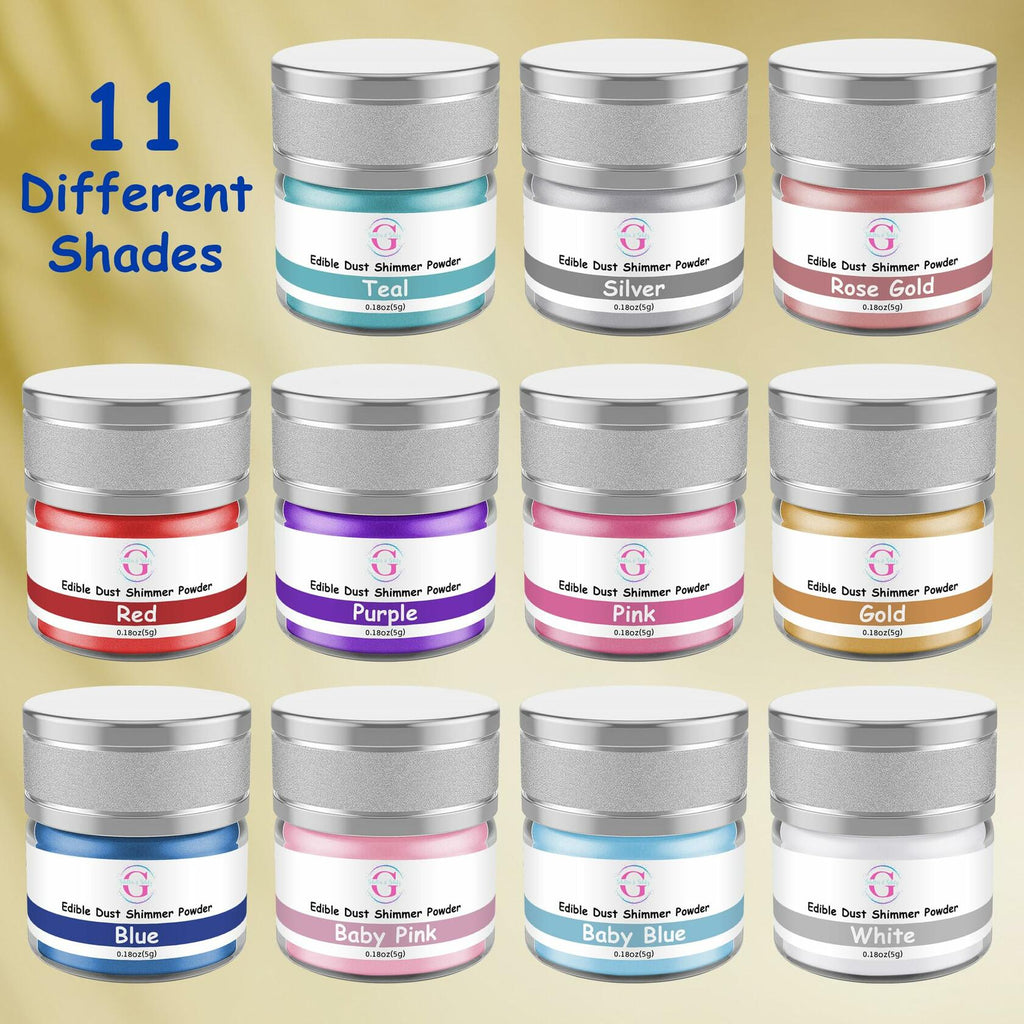 Glitter & Glitz Edible Drink Glitter Luster Dust Teal 5g Cocktails Baking