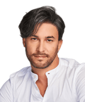 HIM Collection Gallant Men's Wig, M51S 50% Grey / Light Ash Blonde