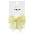 Eklips Rhinestone Bow Hair Clip Yellow 1 Piece