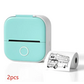 Portable Mini Label Printer with Sticky Paper rolls
