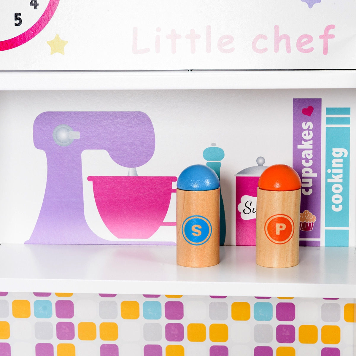 Kids Wooden Pretend Cooking Playset Cookware