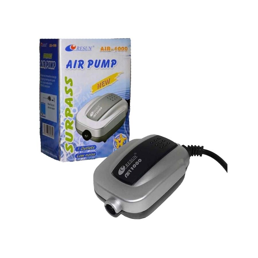 Resun AIR1000 Single Outlet Aquarium Air Pump 2W