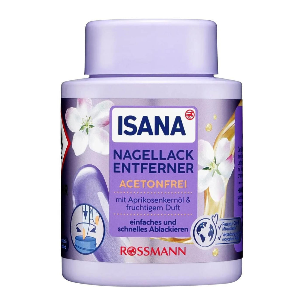 Isana Acetone-Free Nail Polish Remover with Biotin 75 ml