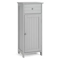Wooden Bathroom Floor Storage Cabinet with Drawer and Shelf
