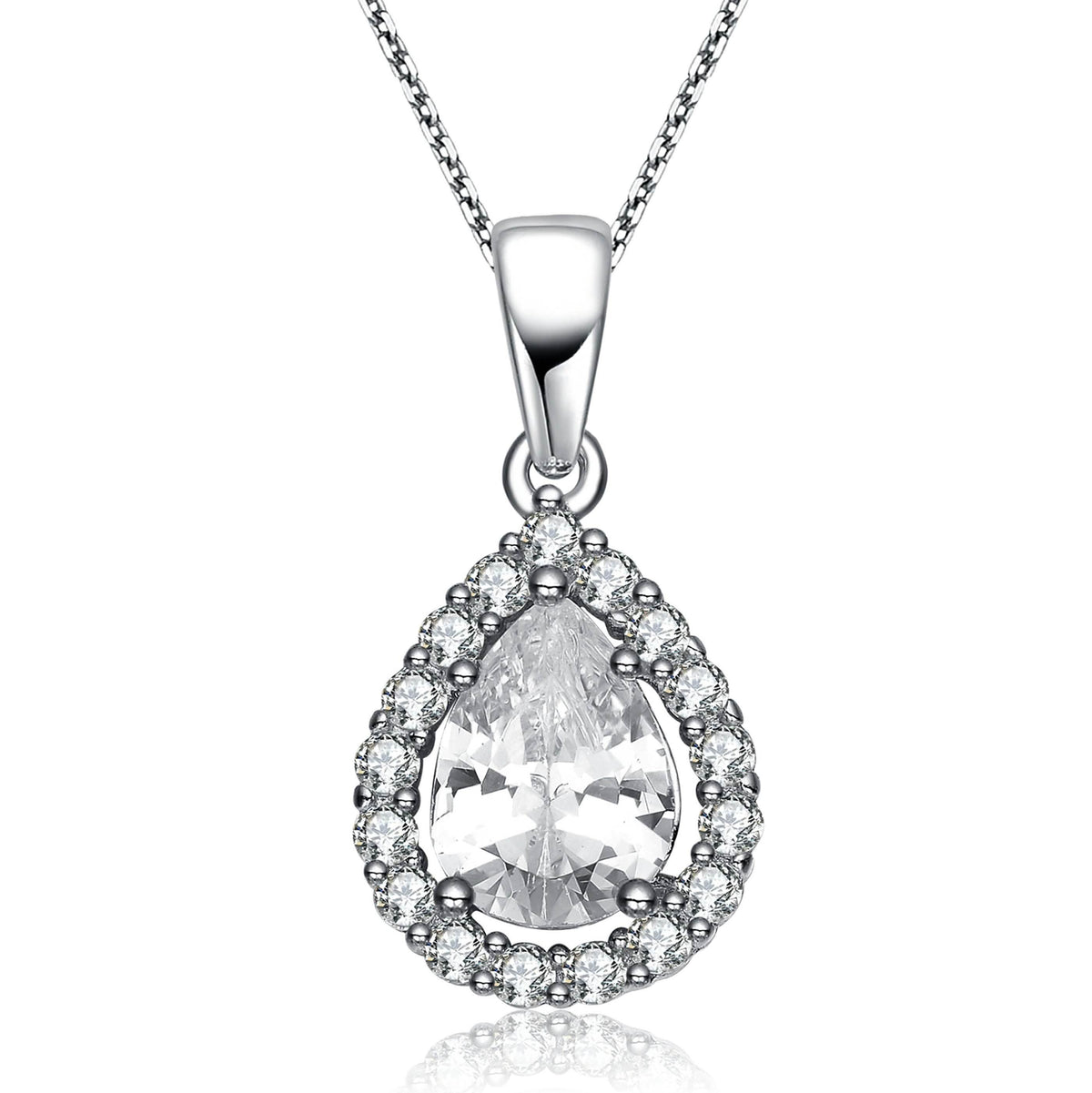 Sterling Silver Halo Pendant