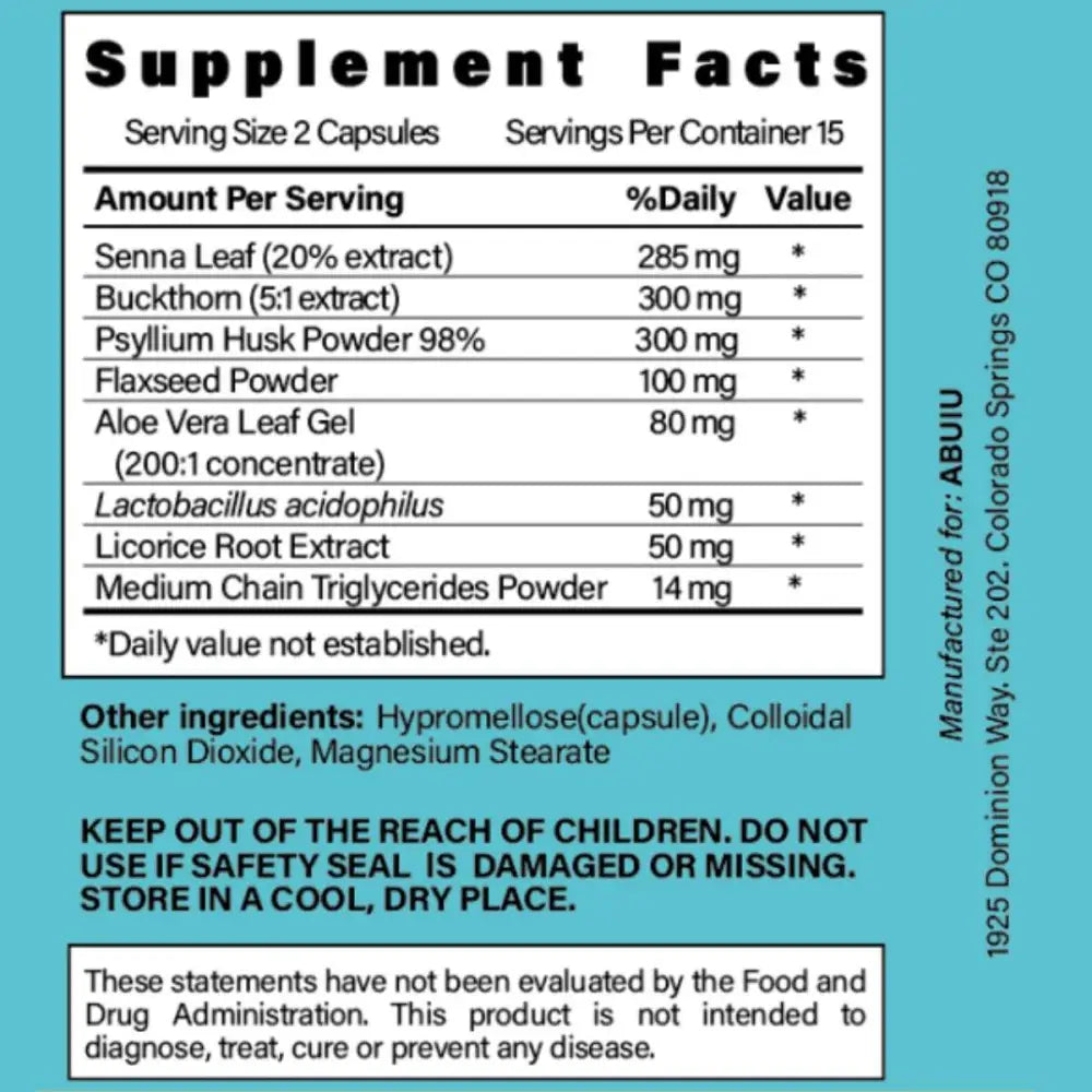 Super Colon Cleanse Capsule 30 Count