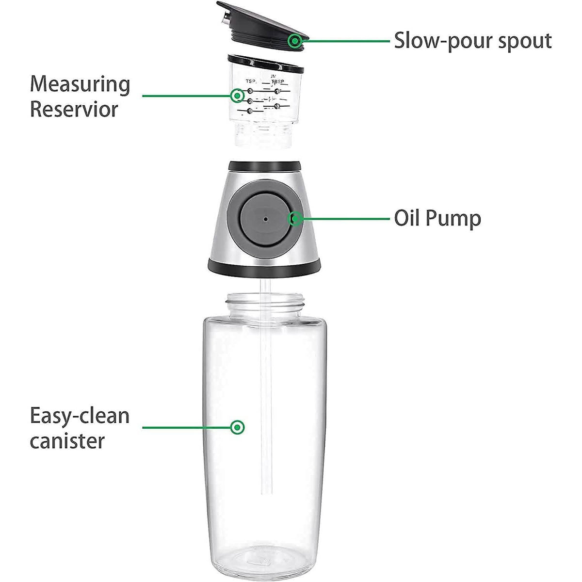 Superior Glass Oil and Vinegar Dispenser