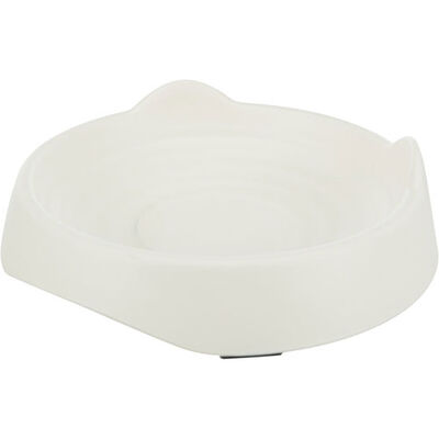 Trixie Cat Head Melamine Food and Water Bowl White 0.25L