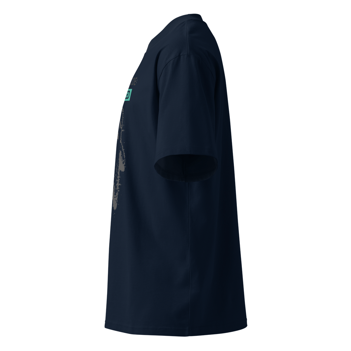 Ghost Mode: Enabled – Oversized Organic High-Neck T-Shirt