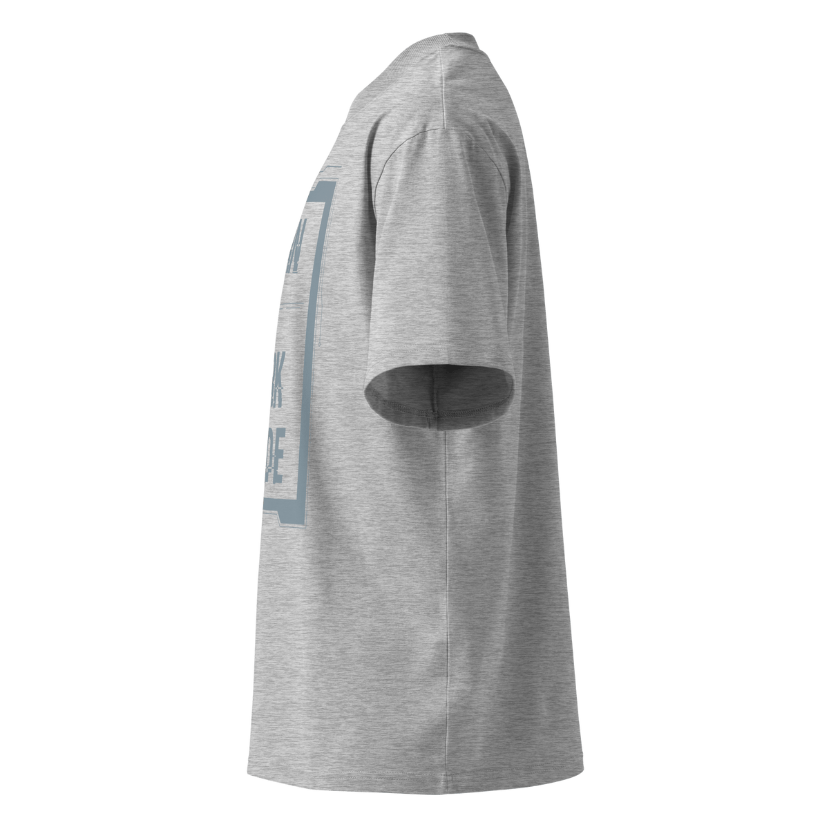 Born in Dark Mode – Oversized Organic High-Neck T-Shirt