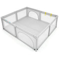 Wooden Baby Walker and Large Infant Playpen Bundle