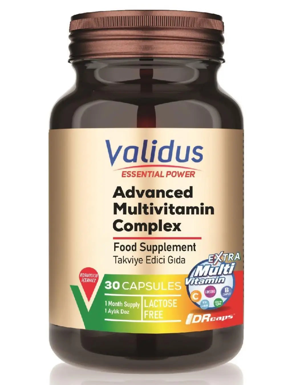Validus Advanced Multivitamin Complex Daily Support 30 Capsules