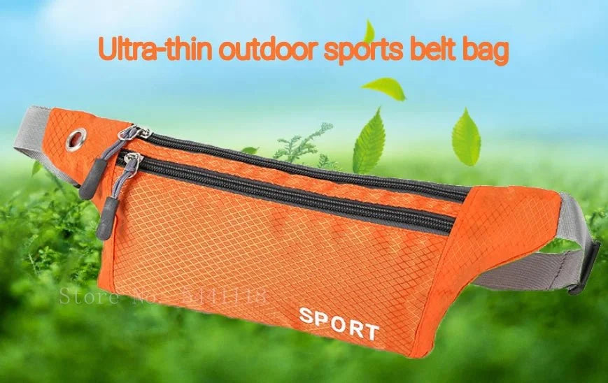 Waterproof Sports Waist Bag – Lightweight Chest & Shoulder Zip Pouch
