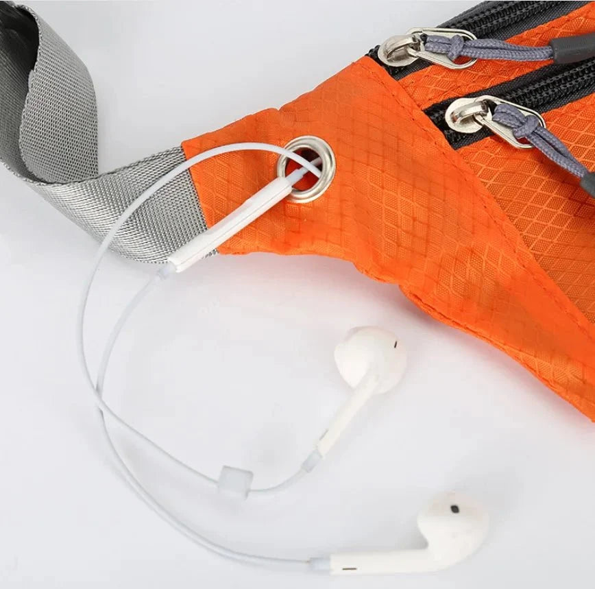 Waterproof Sports Waist Bag – Lightweight Chest & Shoulder Zip Pouch