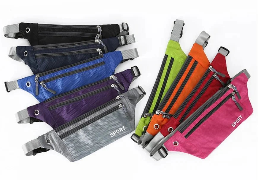 Waterproof Sports Waist Bag – Lightweight Chest & Shoulder Zip Pouch