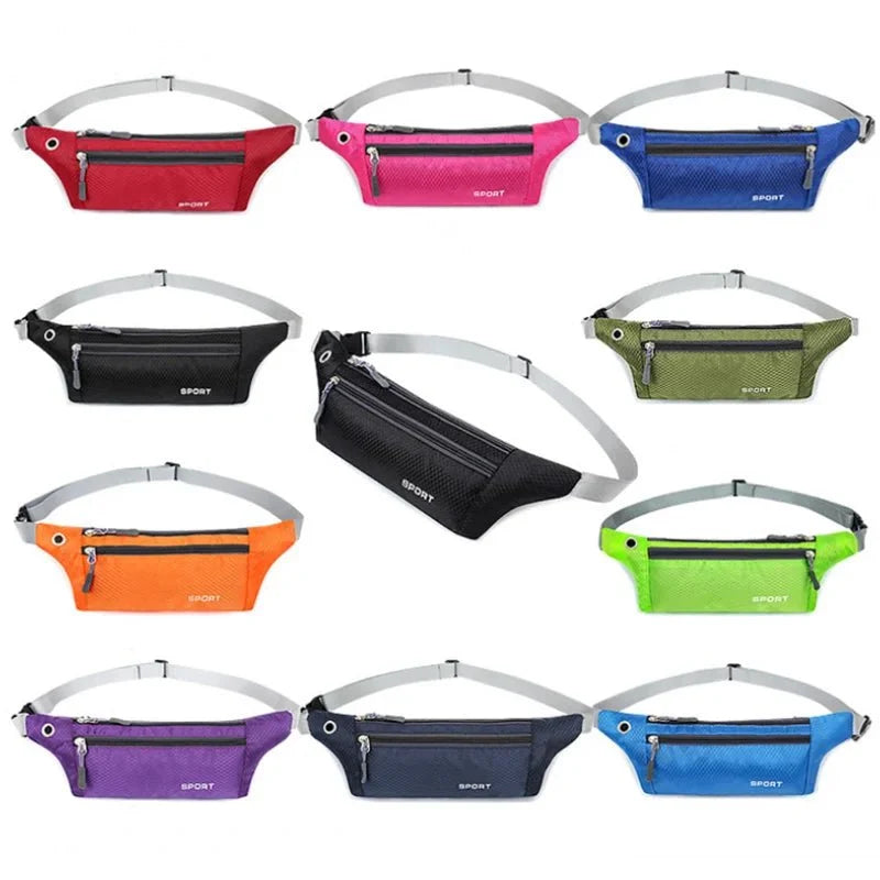 Waterproof Sports Waist Bag – Lightweight Chest & Shoulder Zip Pouch