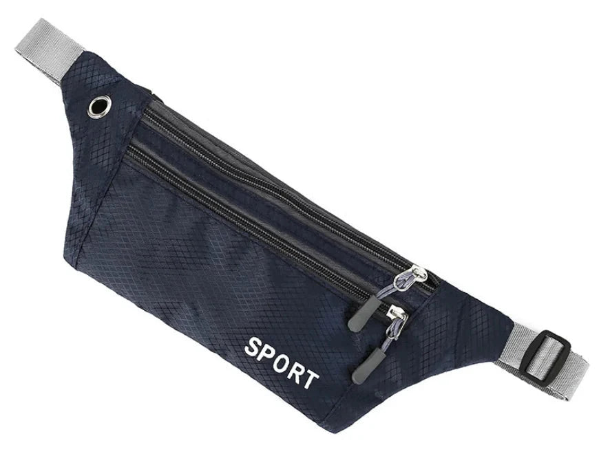 Waterproof Sports Waist Bag – Lightweight Chest & Shoulder Zip Pouch