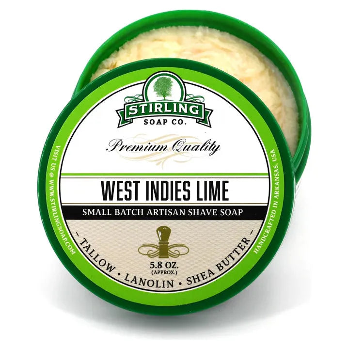 Stirling Soap Co. West Indies Lime Shaving Collection