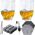 Whiskey Glasses 10oz Premium Scotch Glasses Set of 2- Old Fashioned Whiskey