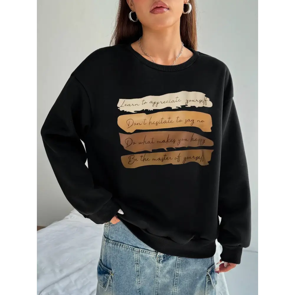 White Oversized Long Sleeve Sweatshirt