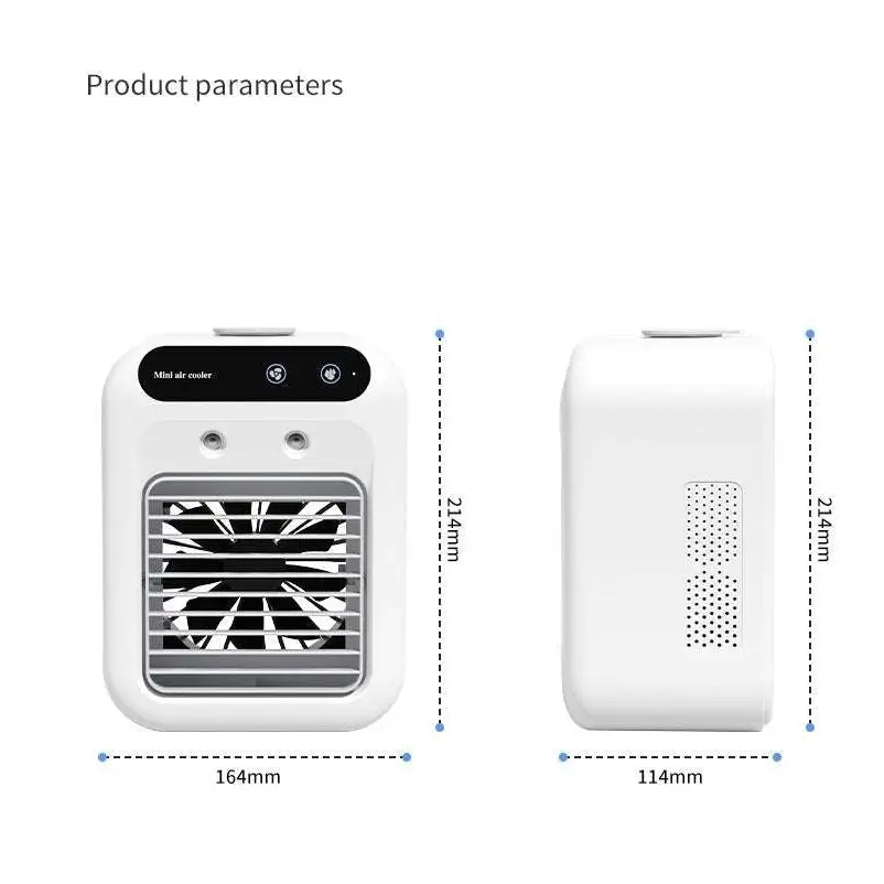 White Portable Air Conditioner Mini Cooler Fan