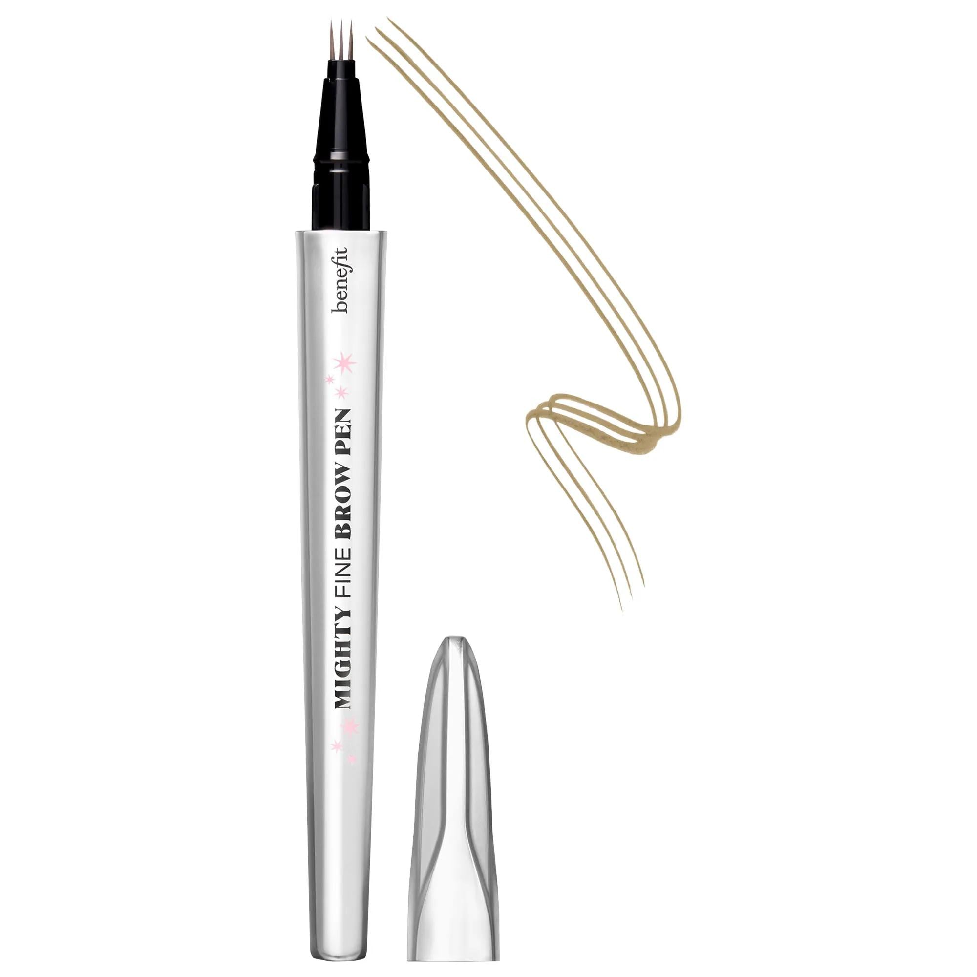 Mighty Fine Waterproof Brow Pen: Achieve Natural Looking, Long-Lasting Eyebrows with Triple-Tip Precision - Smudge-Proof Definition