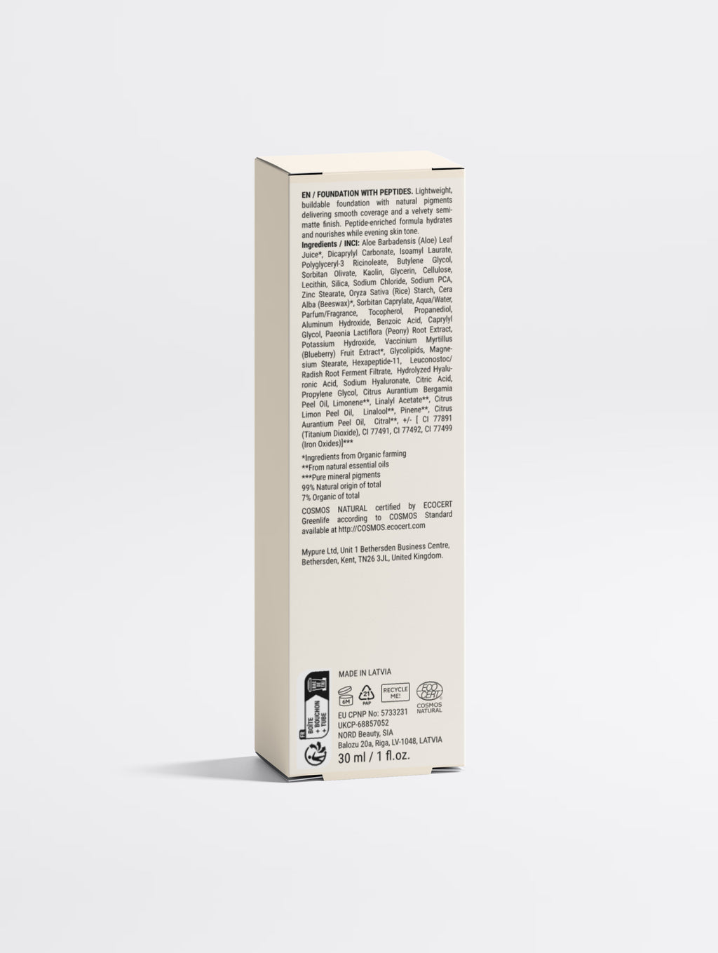 Peptide Skin-Perfecting Foundation - 05 Fair Neutral | Fair Skin, Balanced Undertone